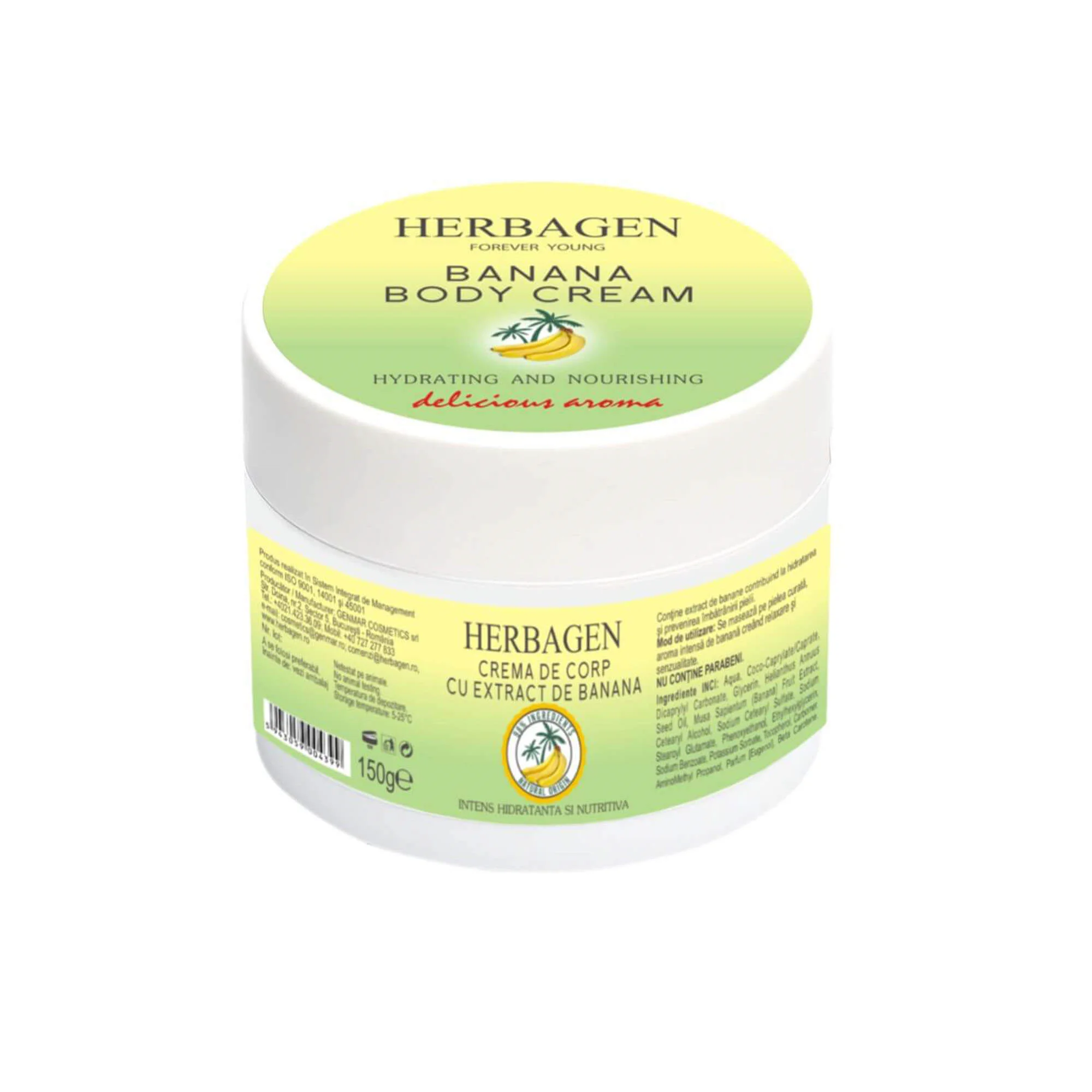 Cremă de corp cu extract de banană 150g