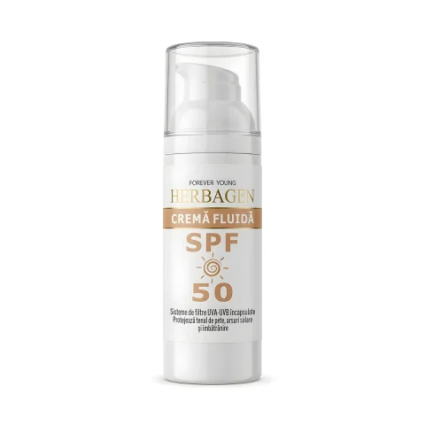 Cremă fluidă pentru ten SPF50 – 50 ml TEST