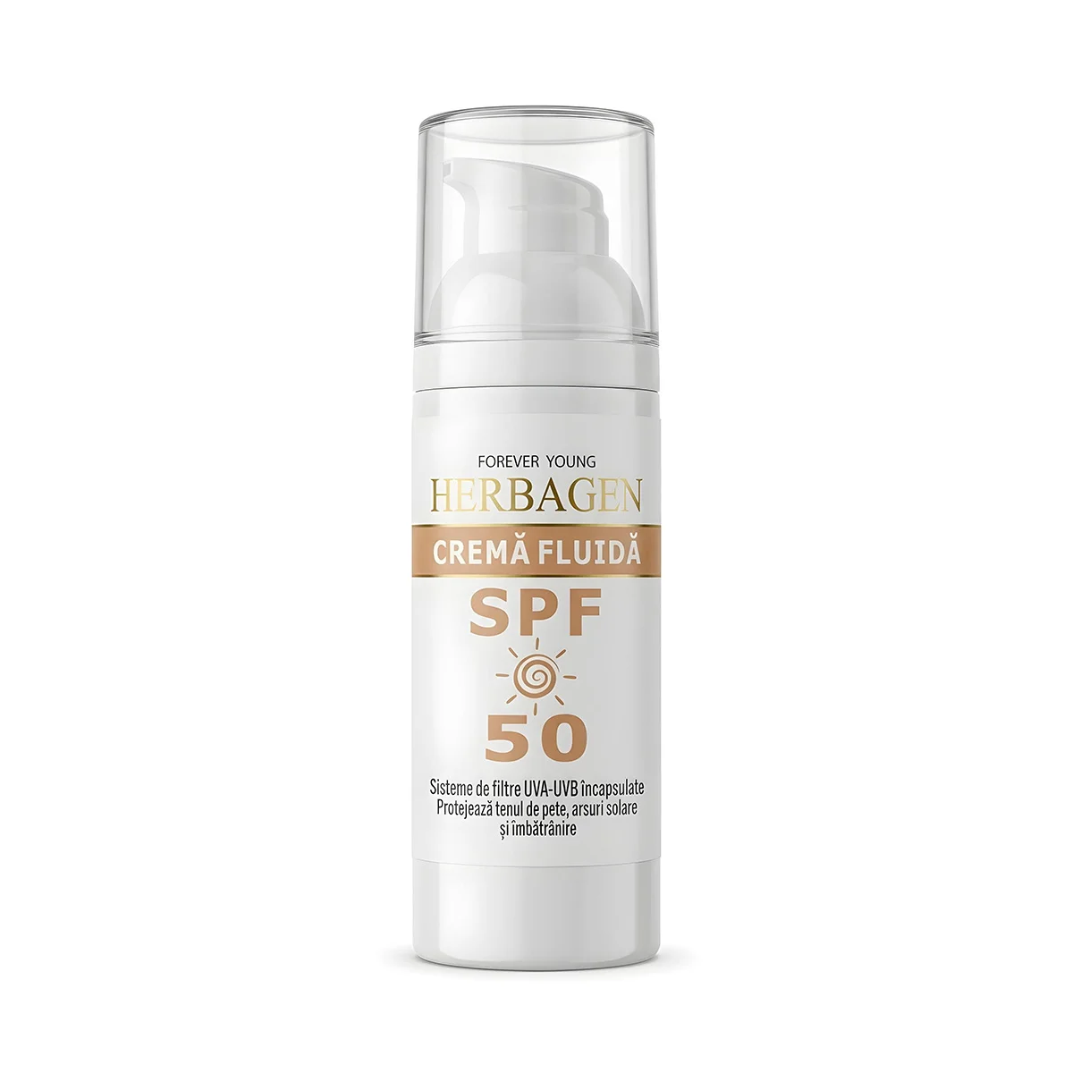 Cremă fluidă pentru ten SPF50 – 50 ml TEST