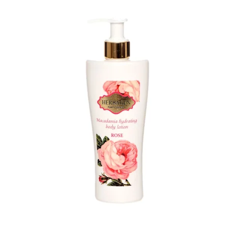 Lapte de corp hidratant Rose cu ulei de macadamia
