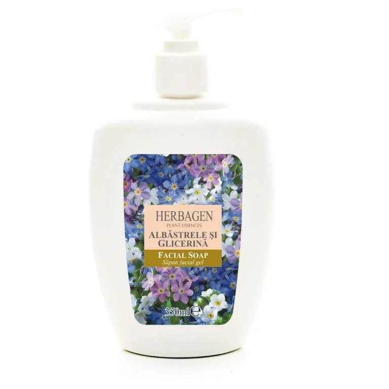 Săpun lichid facial cu extract de albăstrele