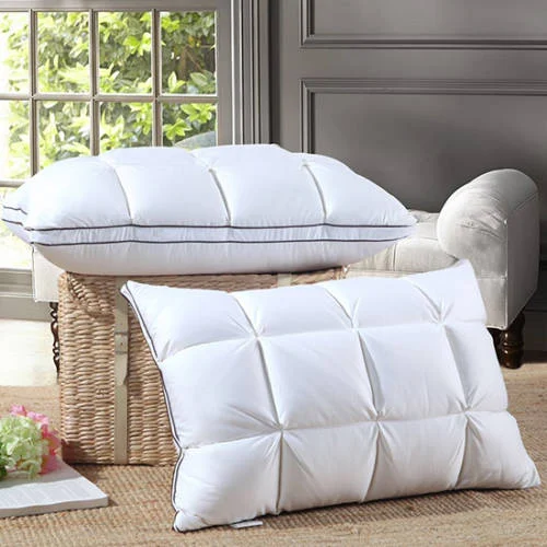 Box-Stitched Goose Down Pillow