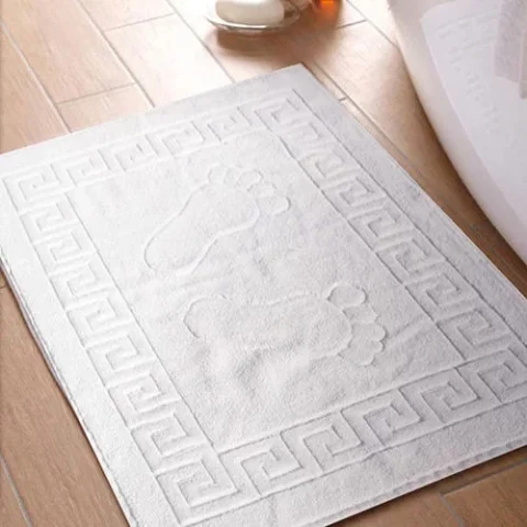 Greek Border Cotton Bath Mat