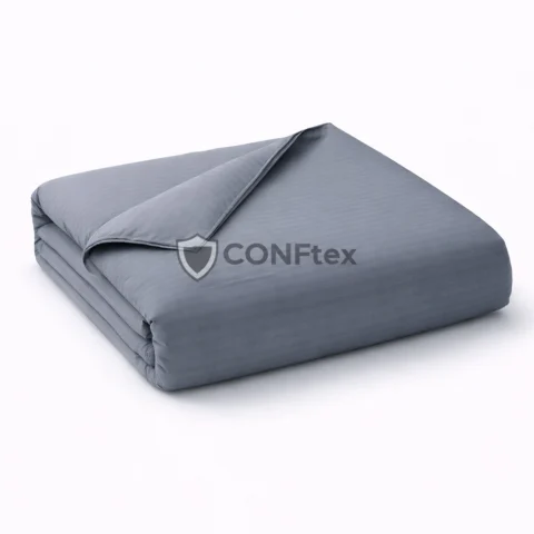 Poly-Cotton Damask Duvet Cover