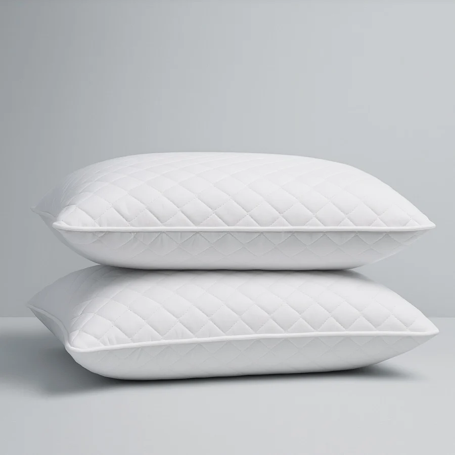 Quilted Pillow with Removable Washable Cover