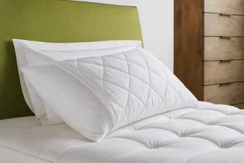 Quilted Zippered Pillow Protector