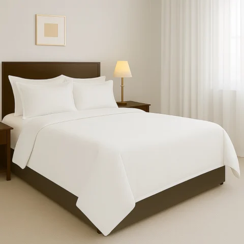 Solid Ranforce Cotton Bedding Set, King