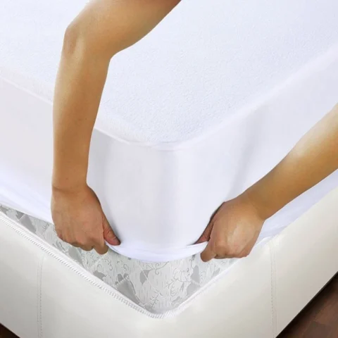Waterproof Cotton Terry Fitted Mattress Protector