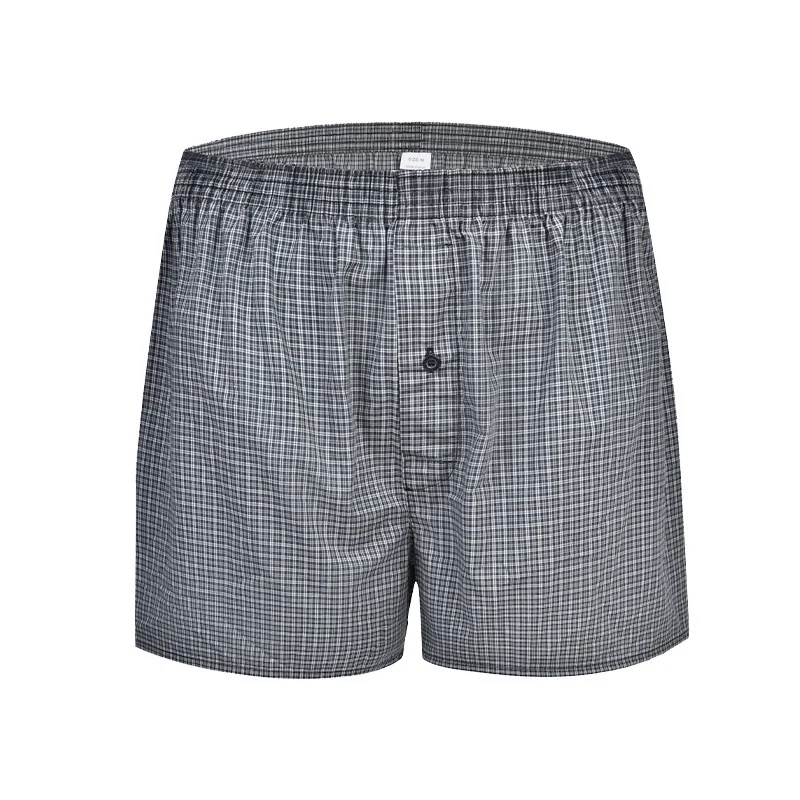 Men's Casual Loose Home Pants Plaid Shorts - Image 5