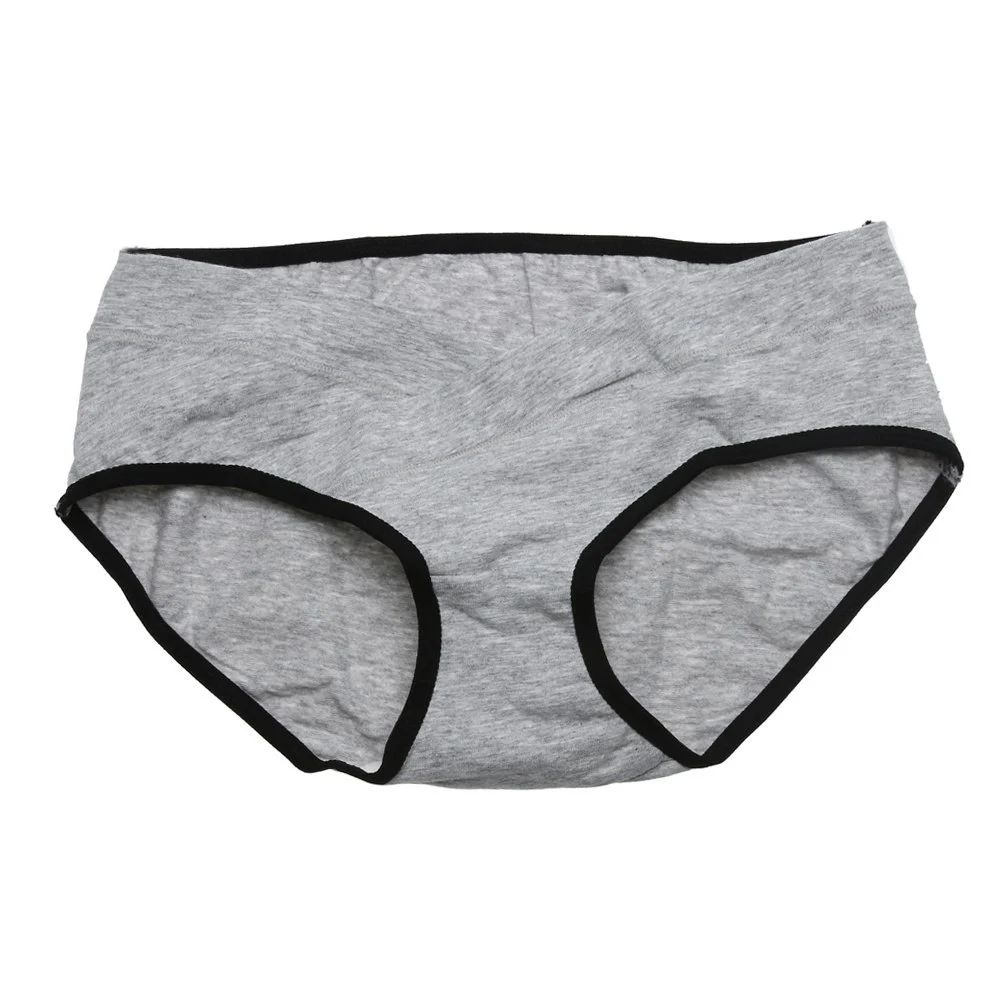 Women's Soft Cotton Belly Support Panties for Pregnant, Maternity Breathable V-Shaped Low Waist Panty - imagine 8