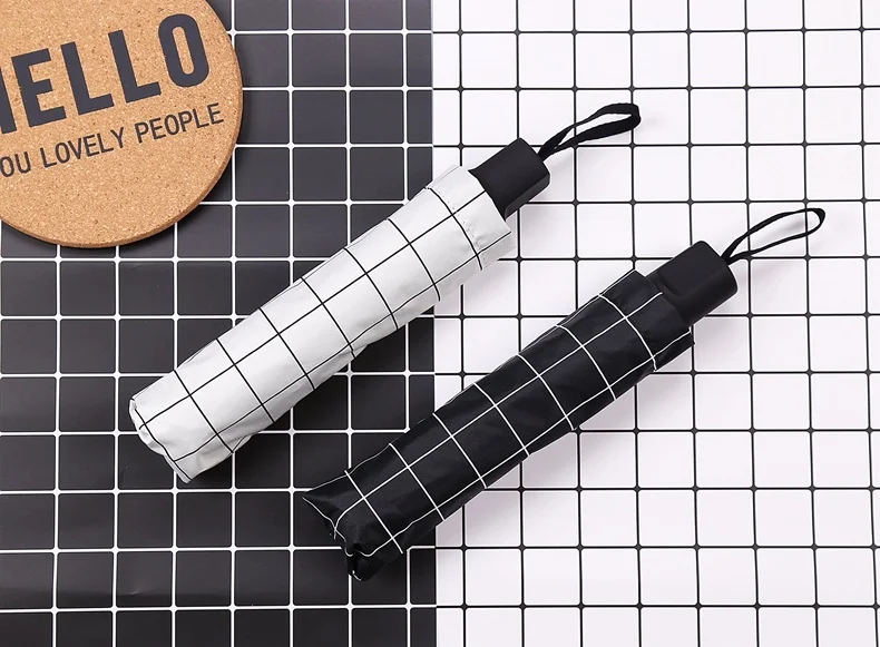 Women's Compact Folding Umbrella | Lightweight Windproof Rain Umbrella - Image 3