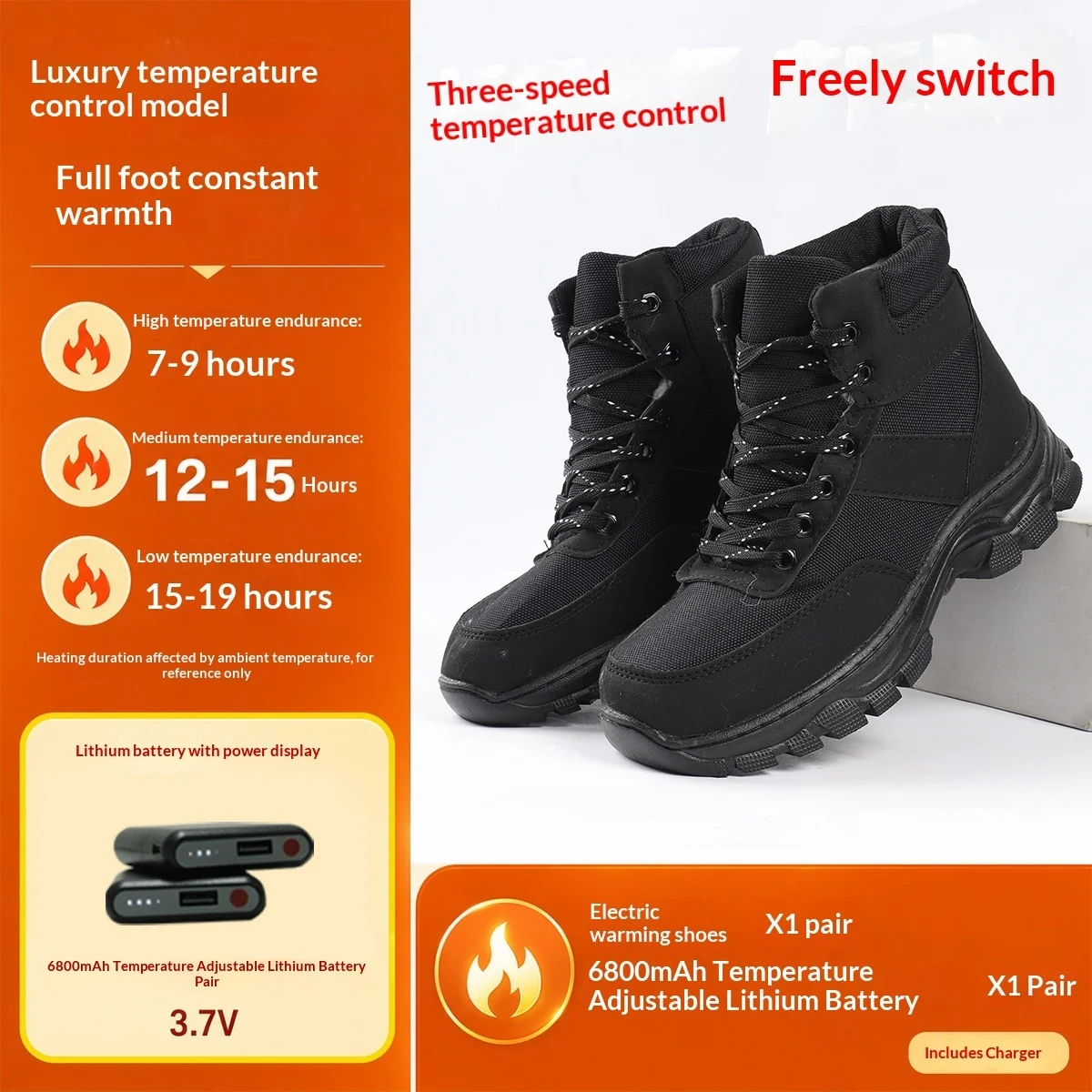 Heated Rechargeable Warming Shoes For Men - Image 6