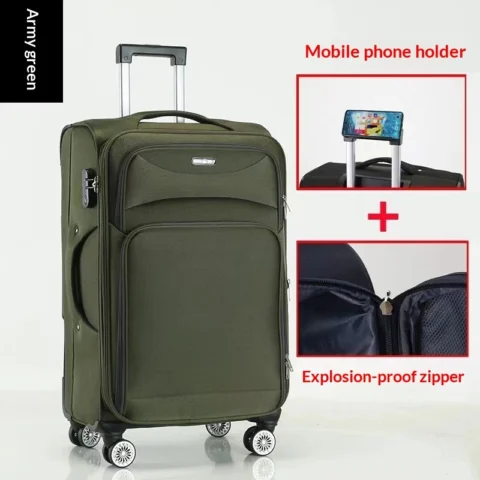 Unisex Oversized Rolling Suitcase For Travel