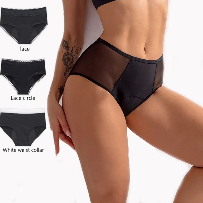 Women's Bamboo Fiber Leak Proof Menstrual Panties - imagine 5