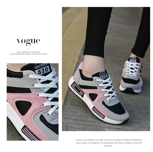 Women's Sports Shoes Casual Shoes Forrest Shoes Students Breathable Board Shoes Thick Soles Running Shoes - Image 5