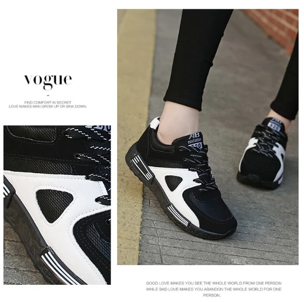 Women's Sports Shoes Casual Shoes Forrest Shoes Students Breathable Board Shoes Thick Soles Running Shoes - Image 3
