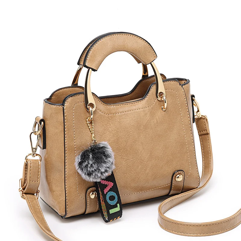 Women Vintage PU Handbag Polyester Handbag - Image 2