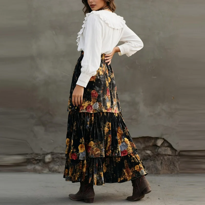 Retro High-waisted Skirt For Women - Image 3