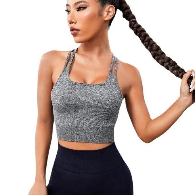 Women's Push-up Beauty Back High Elastic Fitness Vest - Image 5