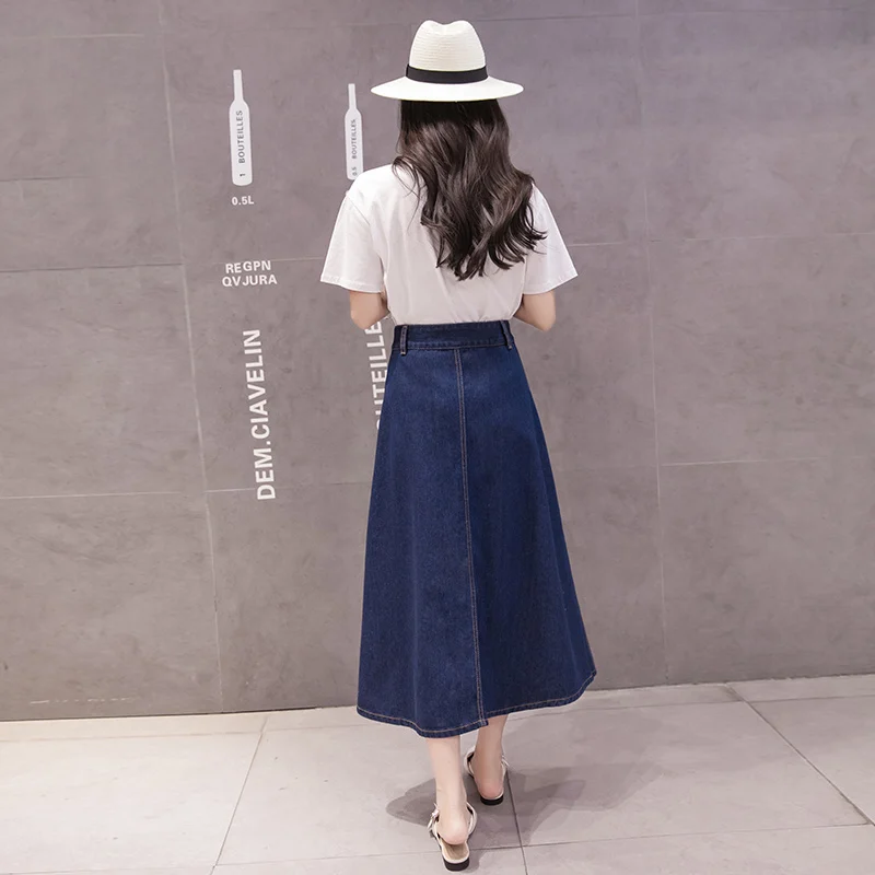 A-line skirt women mid-length - Image 3