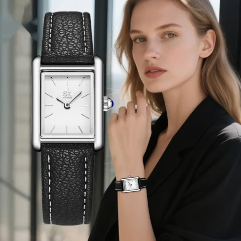 Women's Watch Retro Minority Watch Fashion Waterproof Quartz Watch High Sense Small Square Watch