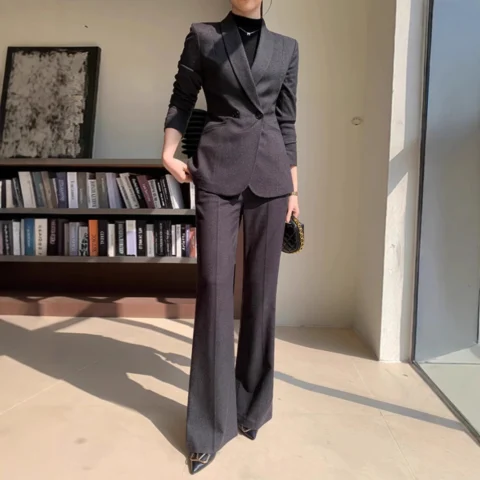 Women's Thickened Elegant Professional Suit Set
