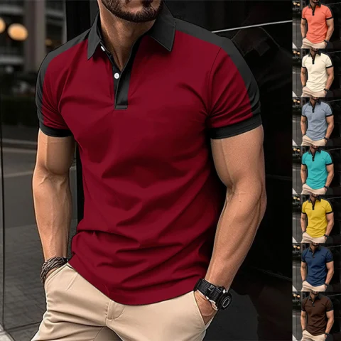 Men's Summer Casual Business Polo Shirt