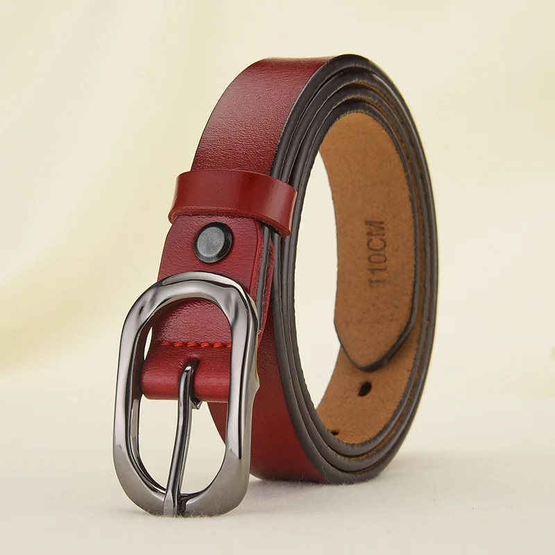 Women's Belts, Ladies' Genuine Leather Belts With Alloy Pin Buckle, Casual Decorative Luxury Belts - imagine 4