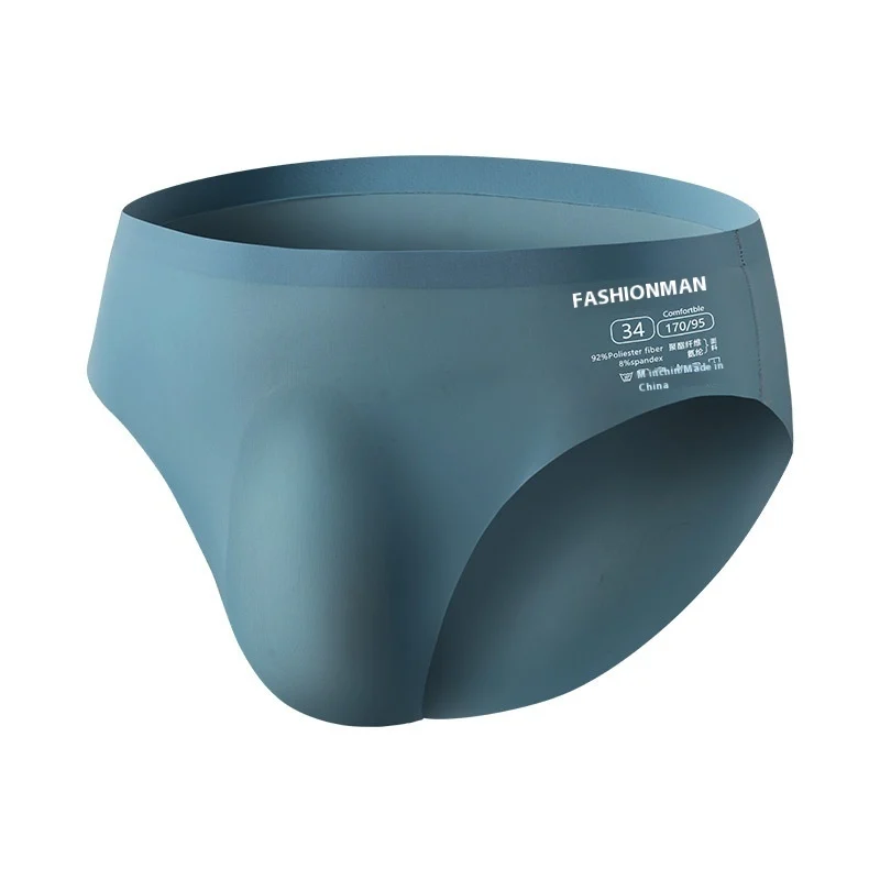 Men's Lingerie Ice Silk Underwear - Summer Seamless Briefs, Comfortable Breathable Panties - Image 2
