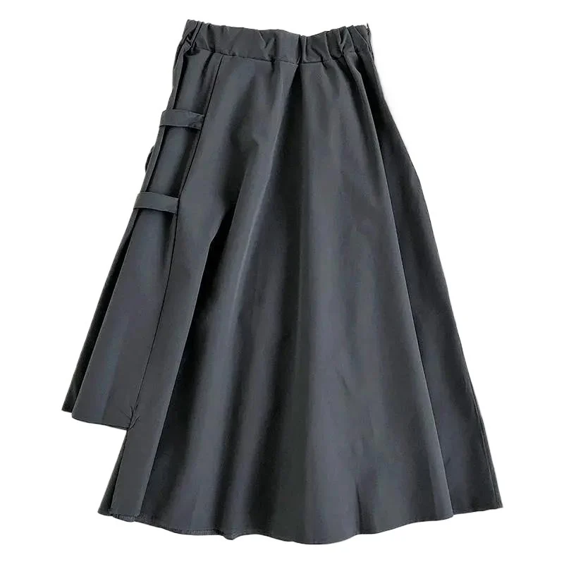 Irregular Black Utility Skirt For Women - Image 5