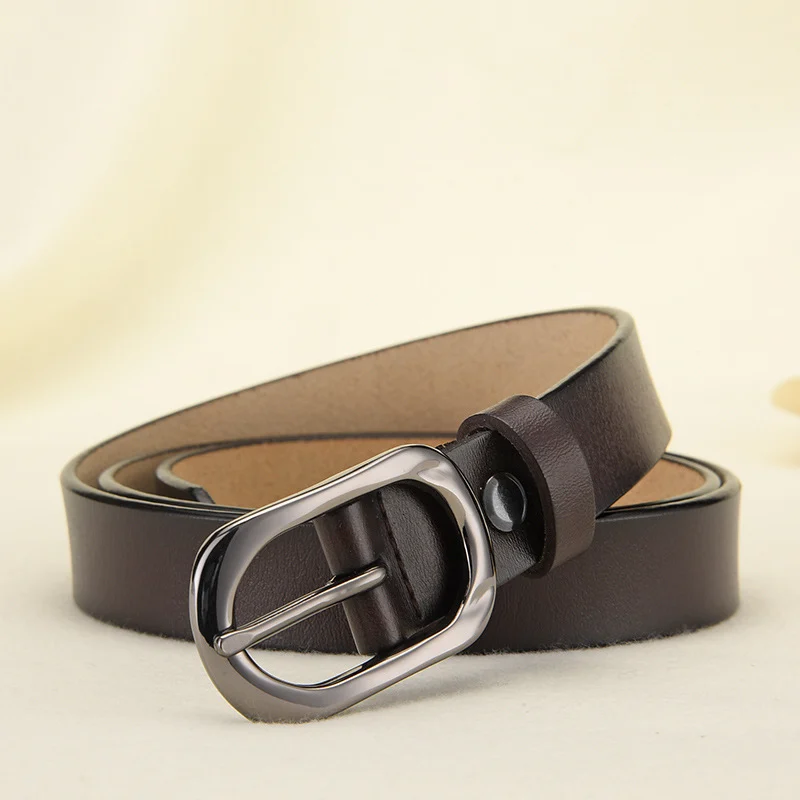 Women's Belts, Ladies' Genuine Leather Belts With Alloy Pin Buckle, Casual Decorative Luxury Belts - imagine 8
