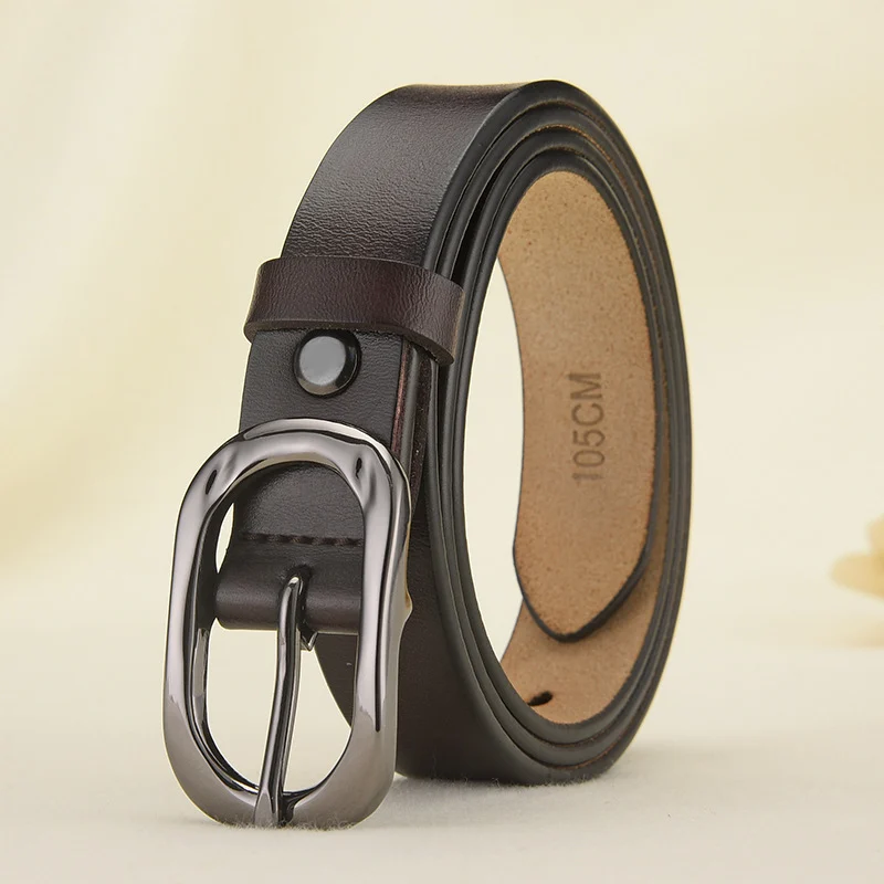 Women's Belts, Ladies' Genuine Leather Belts With Alloy Pin Buckle, Casual Decorative Luxury Belts - imagine 7