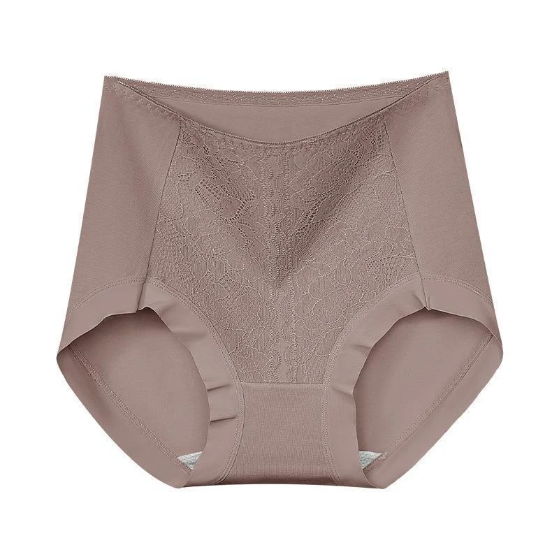 Women's Mid-to-high-rise Tummy-control Lace 50-count Long-staple Cotton Panties - Image 5