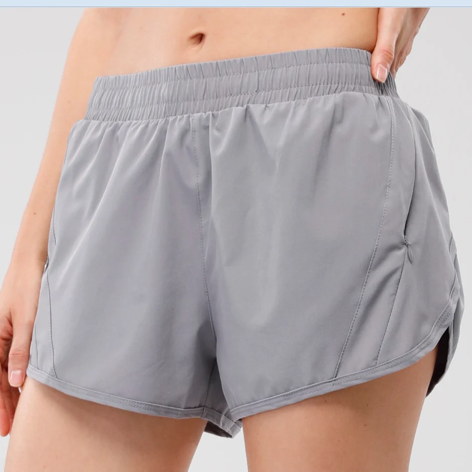 Women's Running Shorts with Zipper Pockets – Breathable Fitness Shorts - imagine 3