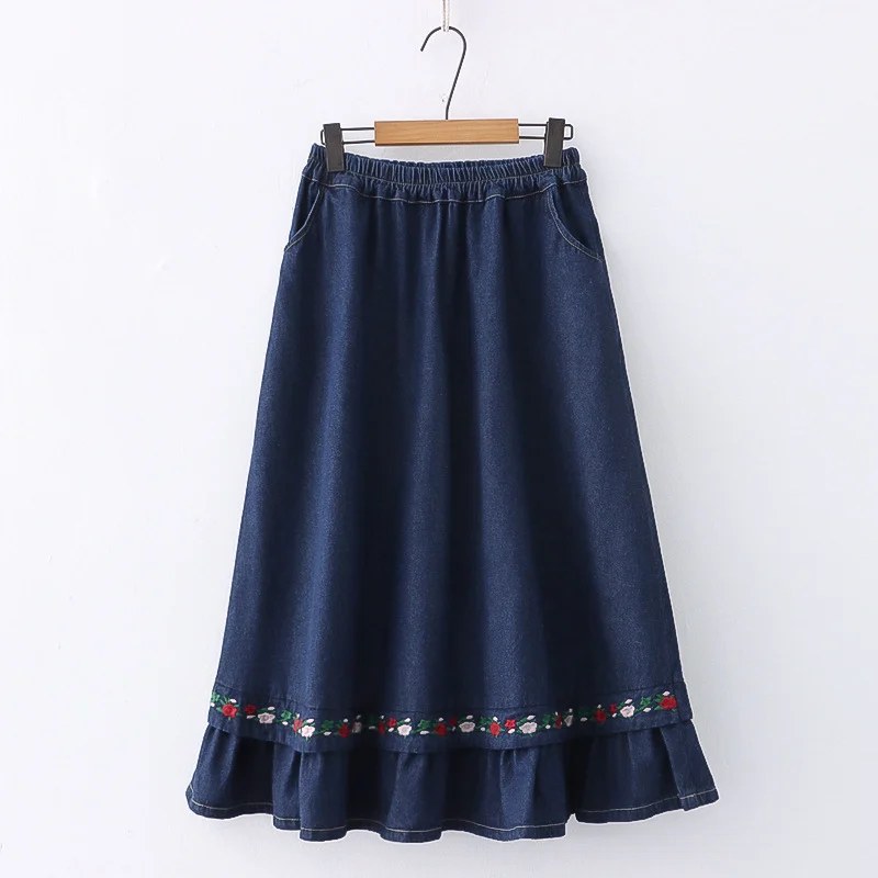 Fashion Embroidery Denim Skirt For Women - Image 5