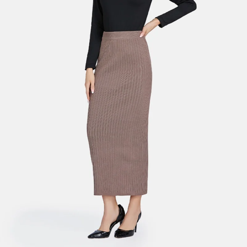 High-end Knitted Midi Skirt For Women - Image 8