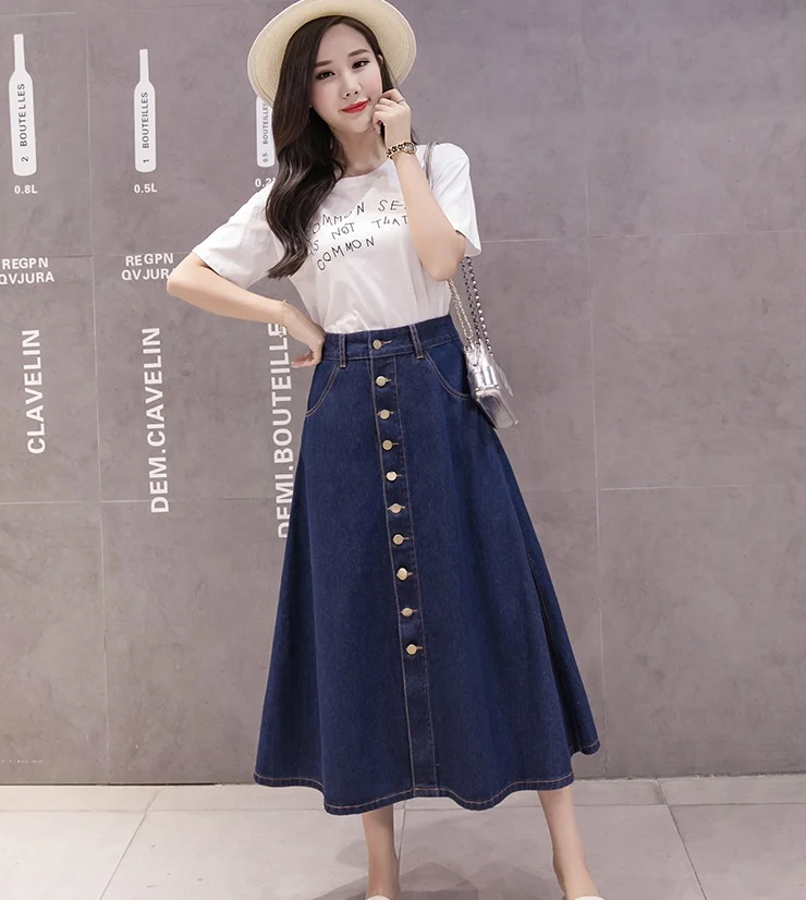 A-line skirt women mid-length - Image 2