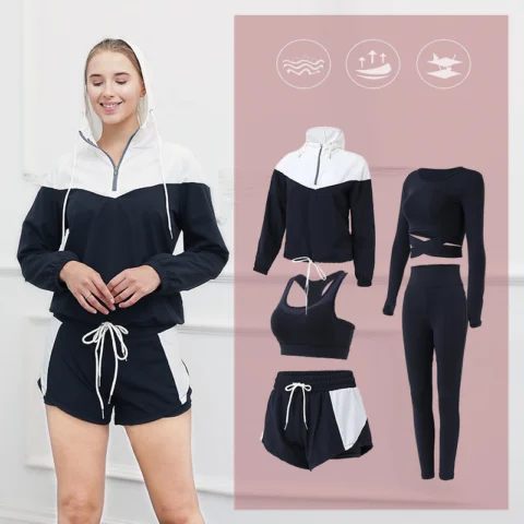 Women's Yoga Clothing Sports Suit Women Running Quick-Drying Plus Size Fashion Fitness Clothing