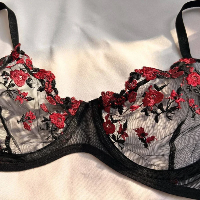 Women's Sexy Lingerie Fancy Lace Erotic Set 2 Pieces Sheer Design - imagine 6