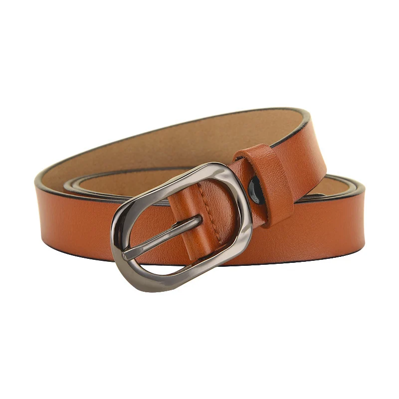 Women's Belts, Ladies' Genuine Leather Belts With Alloy Pin Buckle, Casual Decorative Luxury Belts - imagine 5