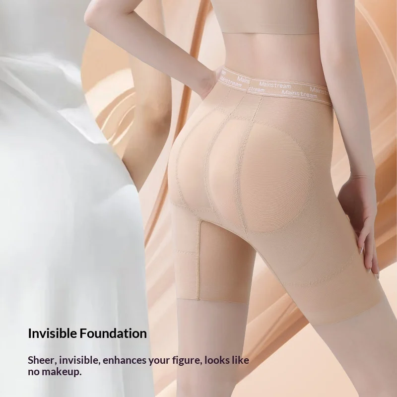 Women High Waist Tummy Control Shapewear Butt LiftingWomen's Body Shaper Shorts With Compression Waistband For Daily Wear - imagine 3