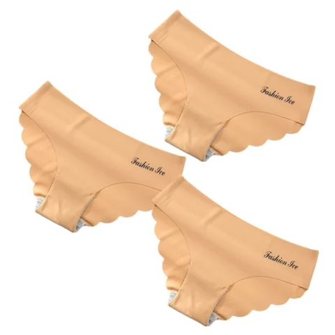 Women's Panties Seamless Panty Set Solid Invisible