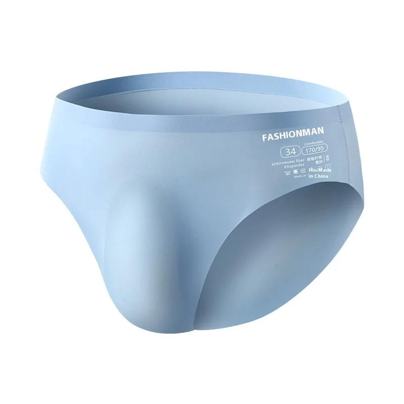 Men's Lingerie Ice Silk Underwear - Summer Seamless Briefs, Comfortable Breathable Panties - Image 6