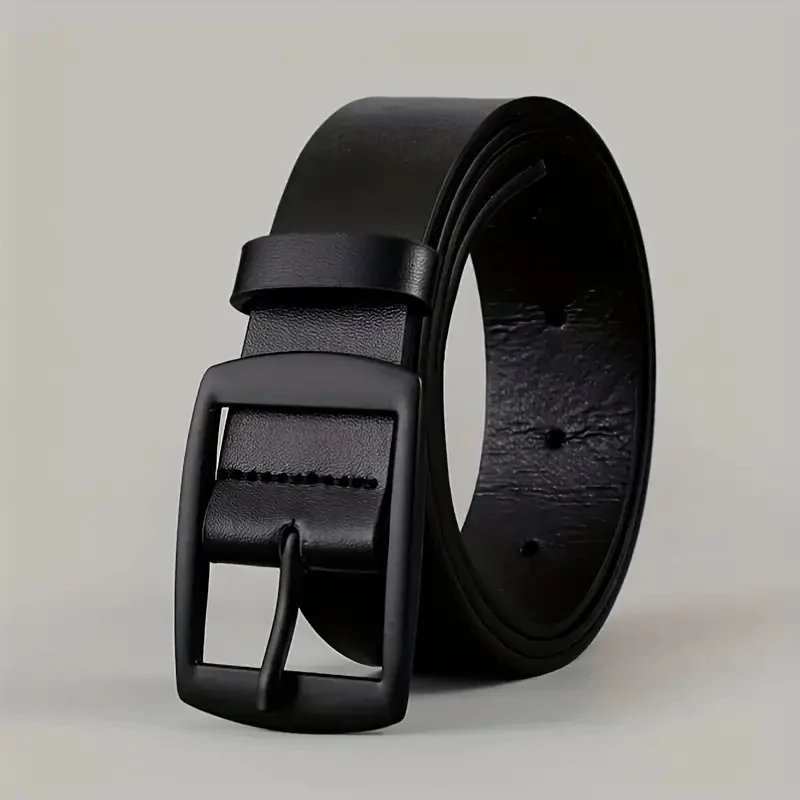 Men Business Casual Trousers Jeans Belt - Image 2