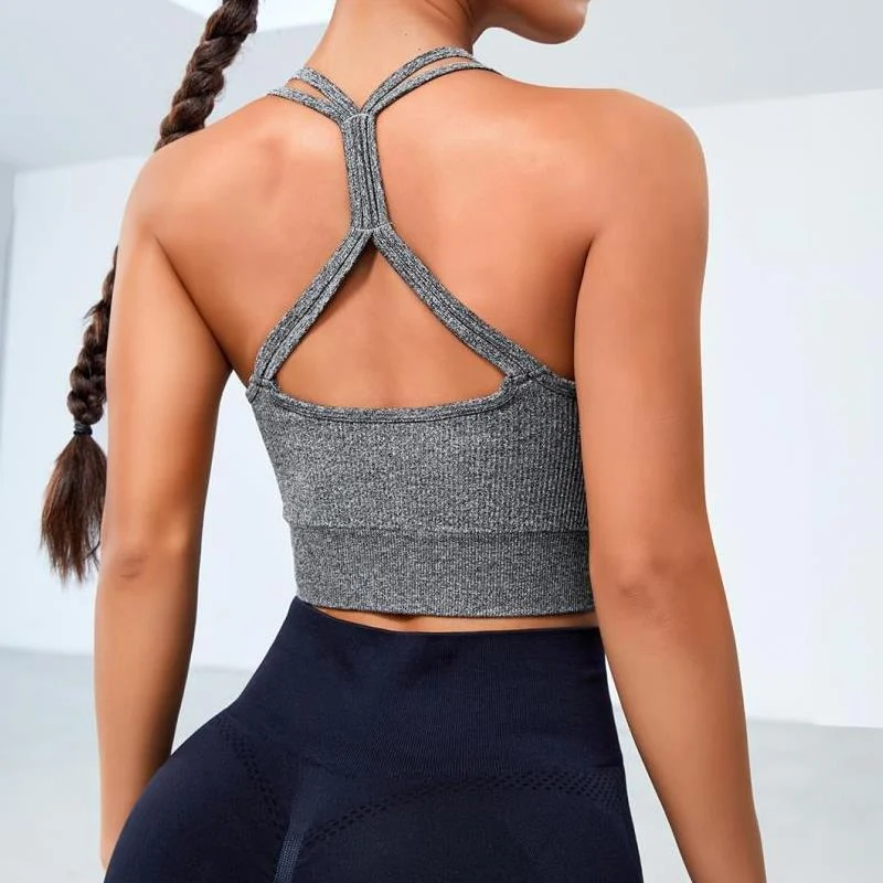 Women's Push-up Beauty Back High Elastic Fitness Vest - Image 10
