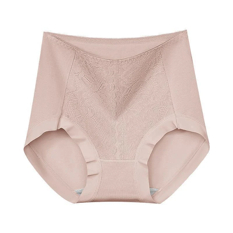 Women's Mid-to-high-rise Tummy-control Lace 50-count Long-staple Cotton Panties - Image 9