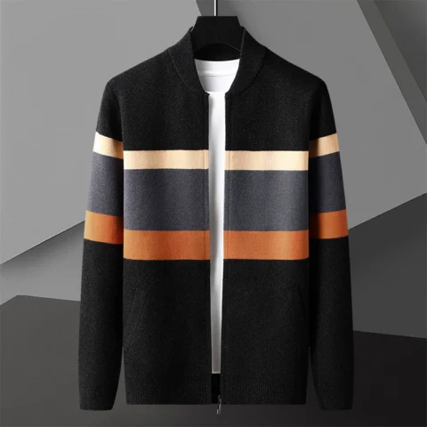 Mens Knitted Cardigan Sweater Jacket For Spring And Autumn Coats