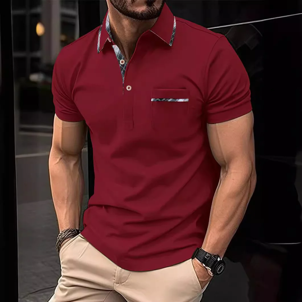 Men's Classic Lapel Polo T-Shirt - imagine 6
